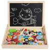 Baby boys, girls, infants and children wooden jigsaw puzzle toys Magnetic jigsaw puzzle fun wooden early education Intelligence benefits 1-3-4 years old -1001/2670 Item Picture